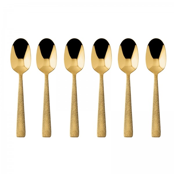 Siena PVD Gold set cucchiaini caffè espresso